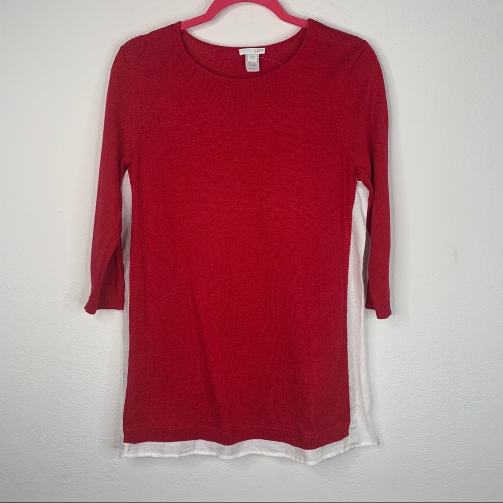 J. Jill Long Sleeve Linen/Cotton Tunic Size XS
